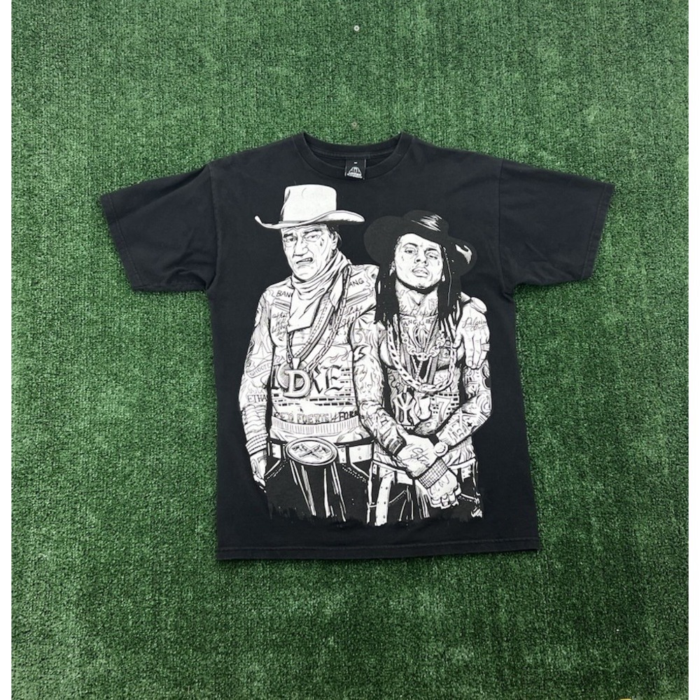 Vintage Lil Wayne John Wayne Mens Medium Rap tee Caricature